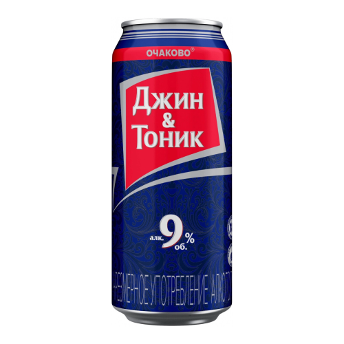 Сидр Очаково, Джин & Тоник, в жестяной банке, 0.5 л