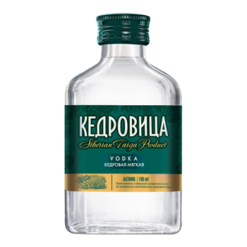Водка "Кедровица" Кедровая Мягкая, 100 мл