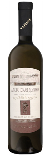 Вино сортовое ординарное белое полусладкое "Алазанская долина" 0,75 л Грузия