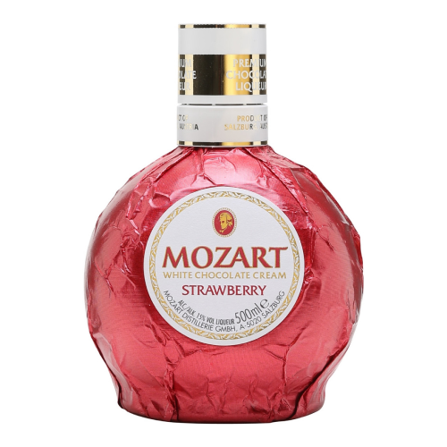 Ликер "Mozart" White Chocolate Cream Strawberry, 0.5 л