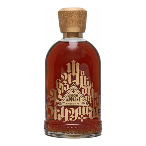 Коньяк "Армянский алфавит" 5 лет, 0.5 л