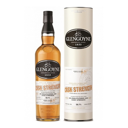 Виски Glengoyne Cask Strength 0.7 л в тубе