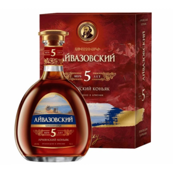 Коньяк Aivazovsky Armenian Brandy 5 Y.O. (gift box) - 0.5 л
