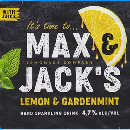 Напиток, изготовленный на основе пива "МАКС ЭНД ДЖЭКС ЛИМОН-МЯТА" нефильтрованный осветленный пастеризованный  0,43 л ж/б 4,7%