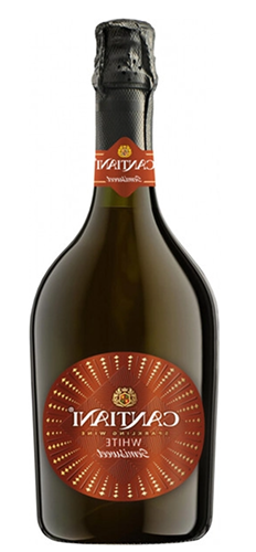 Игристое вино полусладкое белое "КАНТИАНИ" 0,75 л Россия