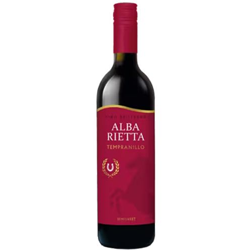 Вино ординарное сортовое полусладкое красное АЛЬБА РЬЕТТА ТЕМПРАНИЛЬО 0,75 л Беларусь