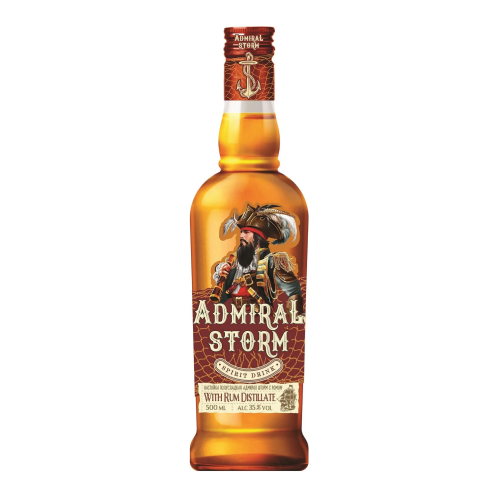 Настойка Admiral Storm полусладкая с ромом, 0,5 л