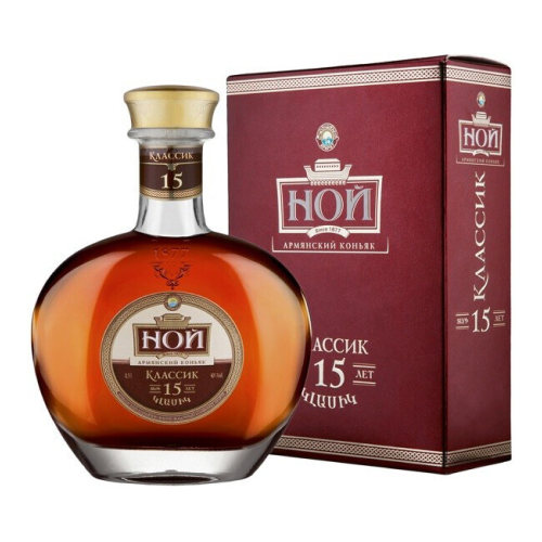 Коньяк "Ной Классик" 15-летний, в подарочной коробке, 0.5 л