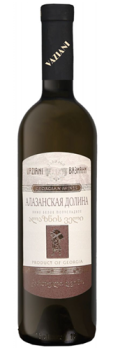 Вино сортовое ординарное белое полусладкое "Алазанская долина" 0,75 л Грузия