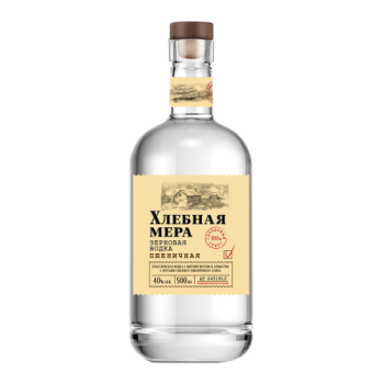 Водка "Хлебная Мера" Пшеничная, 0.5 л