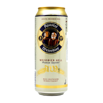 Пиво "Apostel" Weissbier Hell, in can, 0.5 л