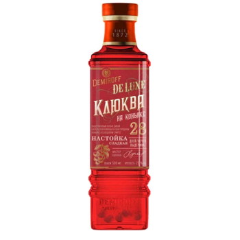 Водка особая "ДЕМИРОФФ ДЕ ЛЮКС "НА КАРЕЛЬСКОЙ КЛЮКВЕ" 0,5 л Россия