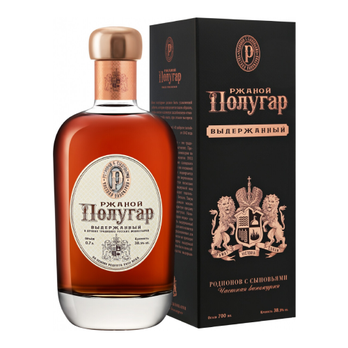 Водка "Polugar" Rye Aged, gift box, 0.7 л