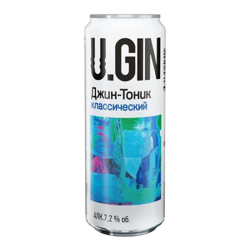 Коктейли "U.GIN" Gin-Tonic Classic, in can, 0.45 л