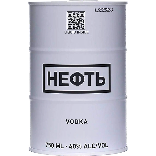 Водка "Neft", white barrel, 0.75 л