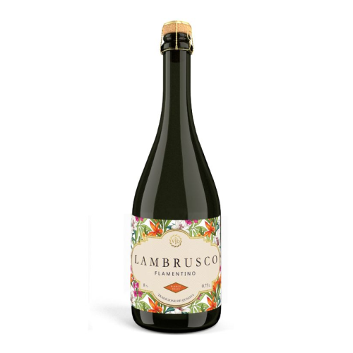 Напиток винный Lambrusco Flamentino Bianco белый газированный сл. 8% 0.75л