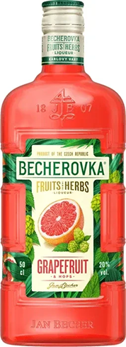Ликер десертный Бехеровка со вкусом грейпфрута и хмеля 0,5 л Чехия