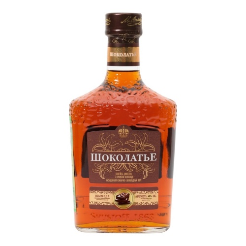 Коньяк "Шоколатье" с ароматом Шоколада, коктейль на основе коньяка, 0.5 л