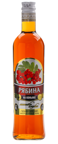 Настойка сладкая «РЯБИНА НА КОНЬЯКЕ» 0,5 л Россия