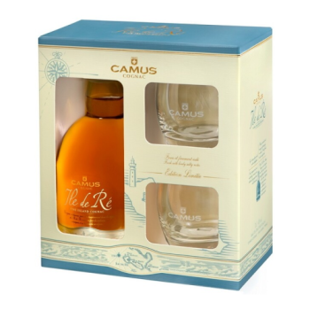 Набор Camus, "Ile de Re" Fine Island, gift box with 2 glasses Набор Camus, "Ile de Re" Fine Island, gift box with 2 glasses