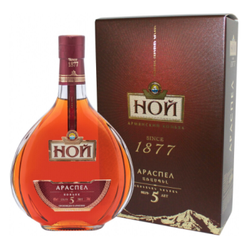 Коньяк "Ной Араспел" 5-летний, в подарочной коробке, 0.5 л