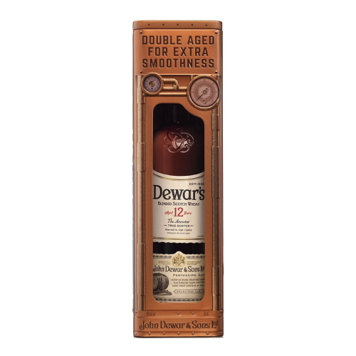 Виски "Dewar's" 12 years old, metal box "Clock", 0.7 л