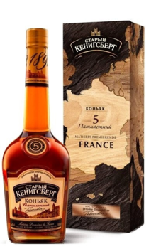 Коньяк пятилетний "Старый Кенигсберг" 0,5 л п/у Россия