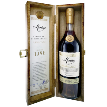 Арманьяк Монлюк Арманьяк Напиток крепкий из дистиллята винного для бренди 0,7л/6 п/у Франция 1986