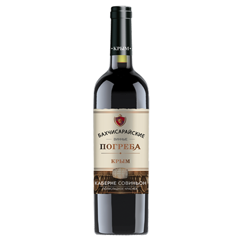 Каберне Совиньон Бахчисарайские Винные Погреба Вино ординарное полусладкое красное 0,75л/6 Россия