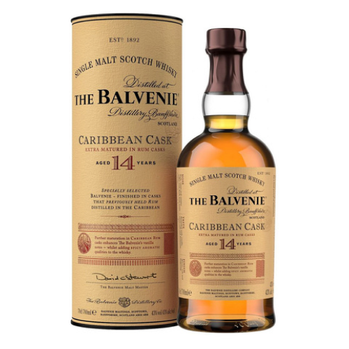 Виски "Balvenie" Caribbean Cask, 14 Years Old, in tube, 0.7 л