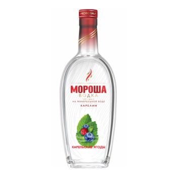Водка особая "МОРОША НА МИНЕРАЛЬНОЙ ВОДЕ КАРЕЛИИ. КАРЕЛЬСКИЕ ЯГОДЫ"