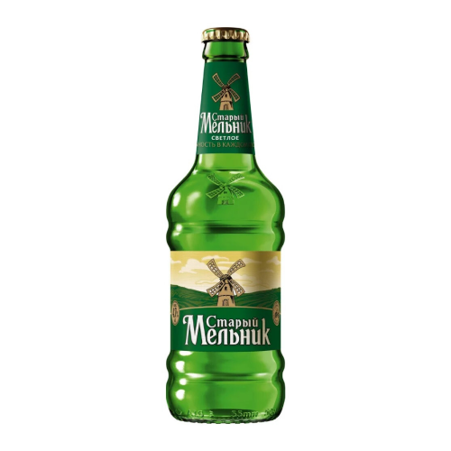 Пиво "Старый Мельник" Светлое, 0.45 л