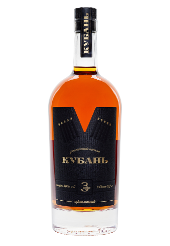 Коньяк "Кубань" 3-летний, 0.5 л