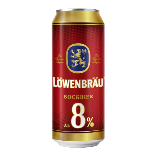 Пиво Lowenbrau Бокбир  крепкое светлое 8,0% 0,45л жестяная банка