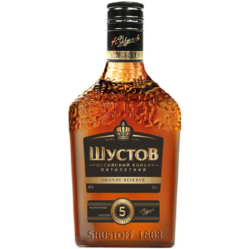 Коньяк "Шустов" 5 звезд, 0.25 л