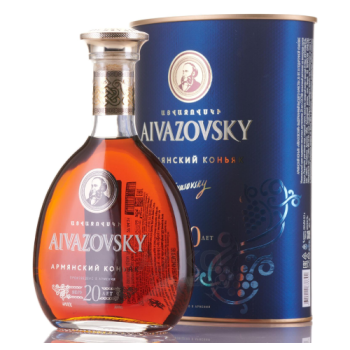 Коньяк "Айвазовский" 20-летний, в тубе, 0.5 л