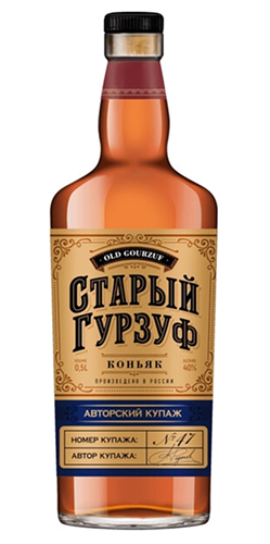 Коньяк четырехлетний "Старый Гурзуф. Авторский купаж № 47" 0,5 л Россия
