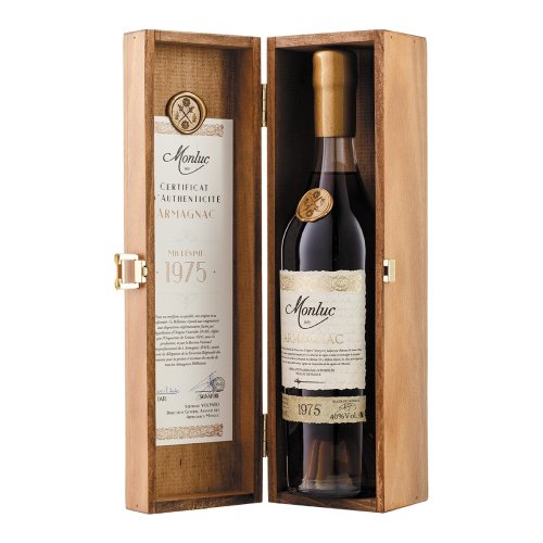 Арманьяк "Monluc" Armagnac AOC, 1975, wooden box, 0.7 л