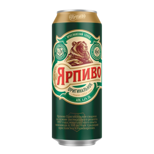 Пиво Ярпиво Оригинальное св. 4,6% ж/б 0,45л