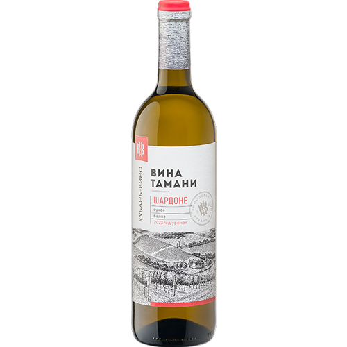 Вино Кубань-Вино, "Вина Тамани" Шардоне сухое, 0.7 л