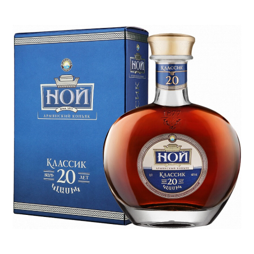 Коньяк "Ной Классик" 20-летний, в подарочной коробке, 0.5 л