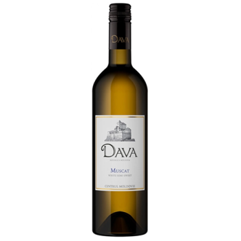 Вино сортовое ординарное полусладкое белое «ДАВА» Мускат 0,75 л Молдова