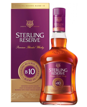 Виски купажированный "СТЕРЛИНГ РЕЗЕРВ Б10 ПРЕМИУМ" п/у 0,75 л Индия