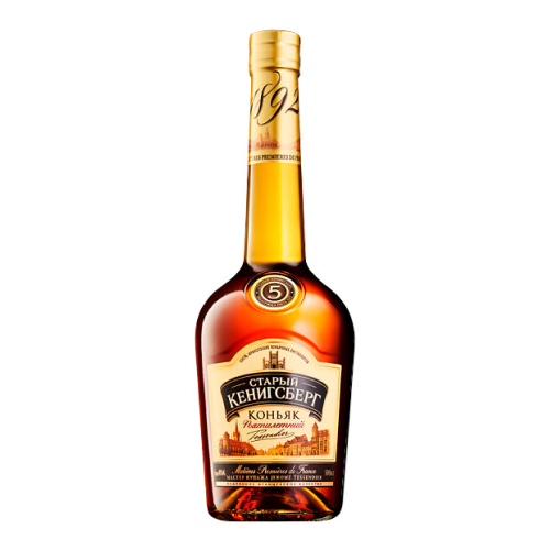 Коньяк "Старый Кенигсберг" 5 лет выдержки, 0.5 л