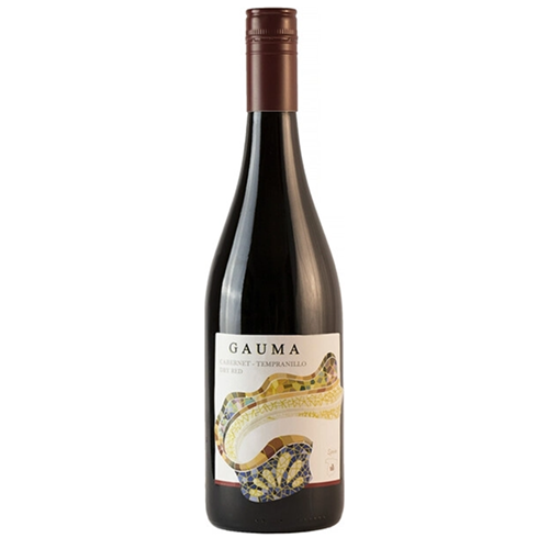 Вино сухое красное ГАУМА КАБЕРНЕ СОВИНЬОН - ТЕМПРАНИЙО категории И.Г.П. 0,75 л Испания
