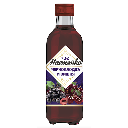 Настойка Черноплодка и Вишня сладкая 19% 0,2л