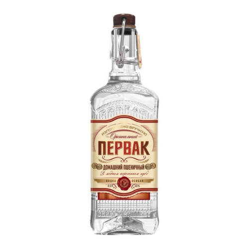 Водка Русский Север, "Первакъ" Домашний Пшеничный двойной перегонки, 0.5 л