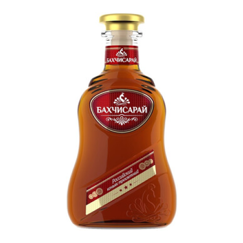 Коньяк Бахчисарай, 3 звезды, 0.5 л