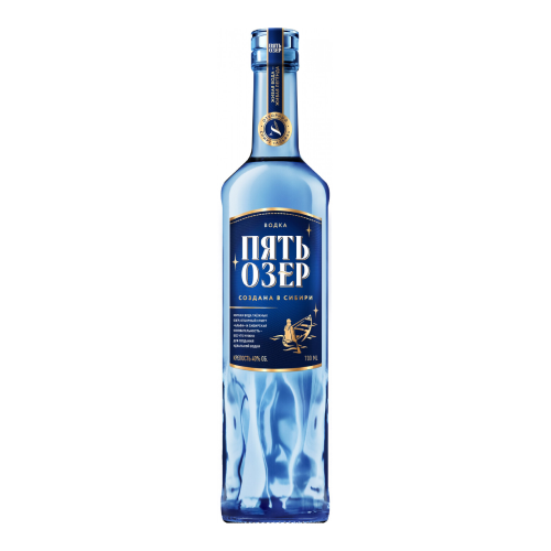 Водка "Пять Озер", 0.7 л