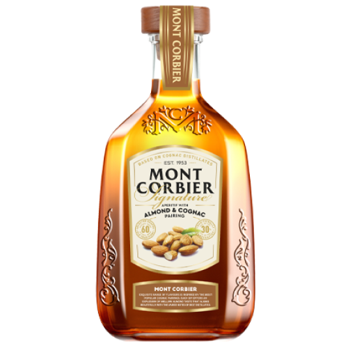 Аперитив "МОНТ КОРБИЕР МИНДАЛЬ И ШОКОЛАД", С КОНЬЯКОМ 0,5 л Россия